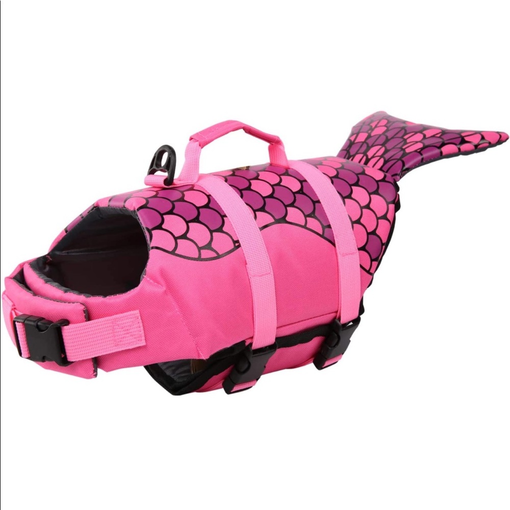 Pink mermaid life vest size XL